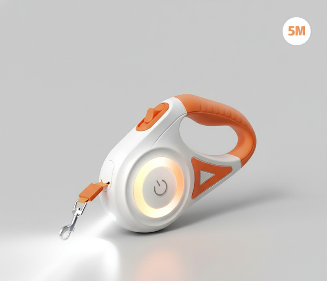 LunarLeash™ Night-Tech LED Dog Leash – Battery-Powered Safety Glow
