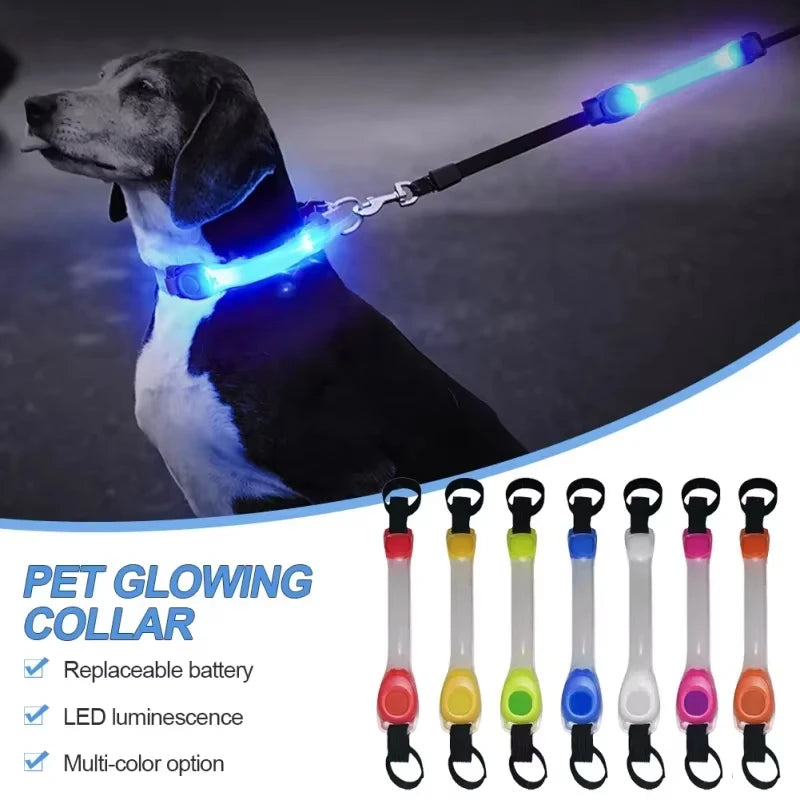 Pet light anti-loss safety traction collar multi-color pendant outdoor waterproof warning Led flashing light strip